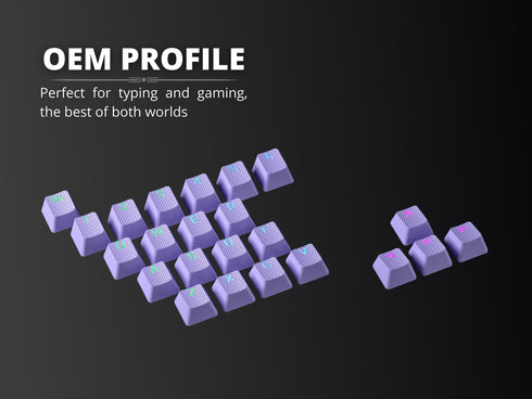 Rubberized TPR Keycaps - 23 Keys